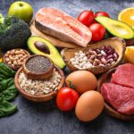 Organic food for healthy nutrition and superfoods