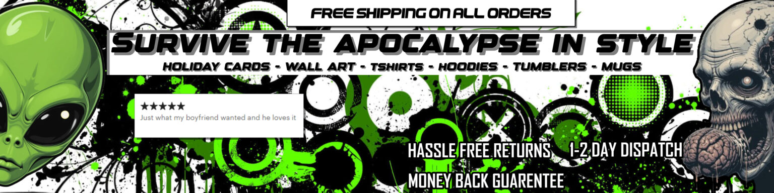 zombie alien banner