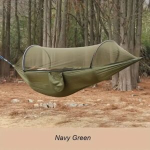 Outdoor Camping Automatic Quick Unfolding Parachute Cloth Nylon Hammock