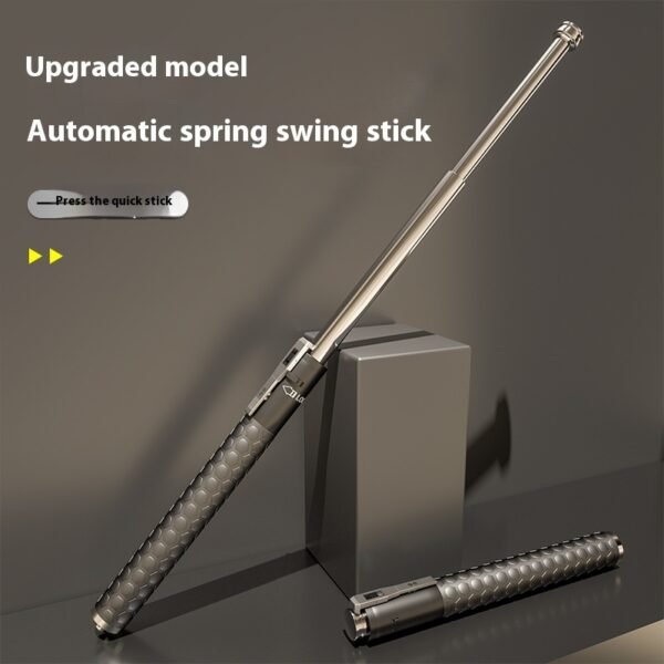 Spring Baton Expandable Automatic Spring Expandable Baton Stretchable Baton Self-defense Stick ...