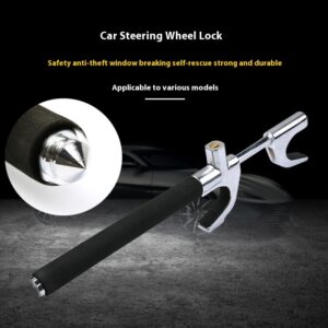 Motor Steering Wheel Lock Car Adjustable Telescopic Security Lock Safety Lock Car Safety Hammer