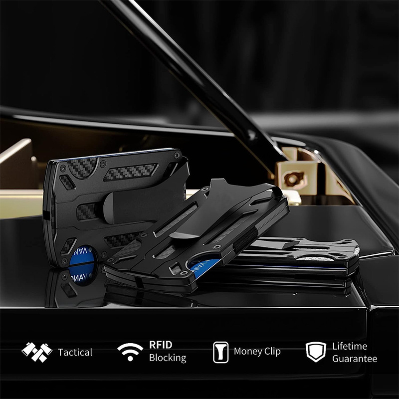 Aluminum Alloy RFID Anti-theft Card Holder Metal Wallet - Image 7