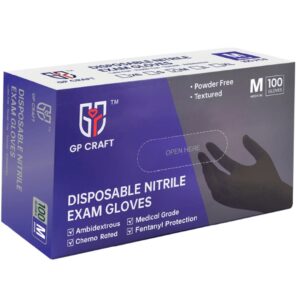 Thick Medical Ding Qing Gloves GP51 Black