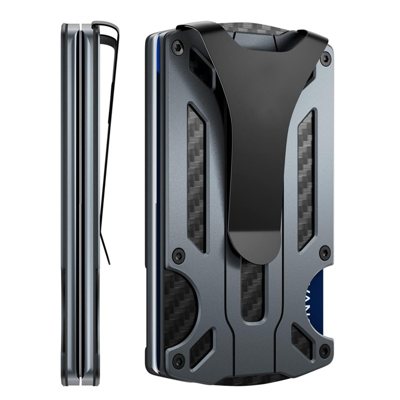 Aluminum Alloy RFID Anti-theft Card Holder Metal Wallet - Image 10