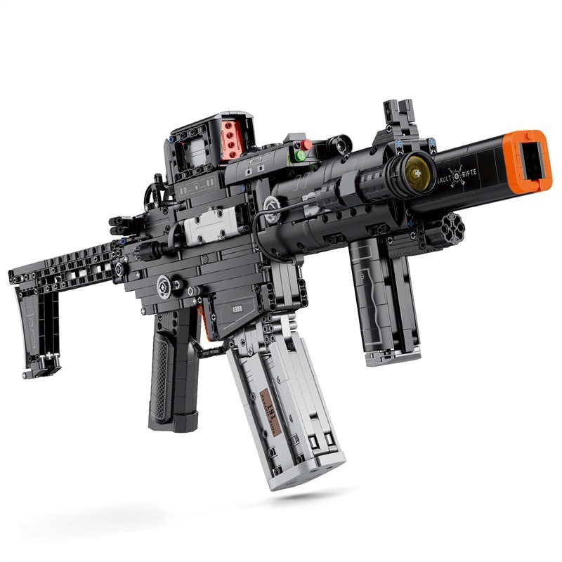 77025 Military Weapon Assault Rifle Children's Puzzle DIY Assembled Building Block Toys - Image 2