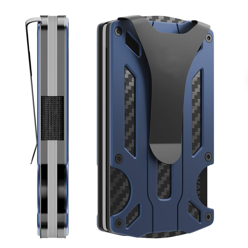 Aluminum Alloy RFID Anti-theft Card Holder Metal Wallet - Image 3