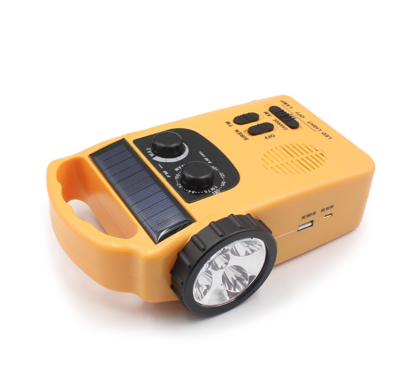 Hand-cranked radio emergency light - Image 3