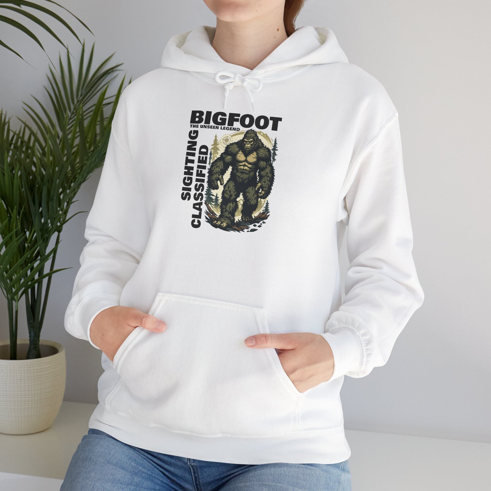 Bigfoot Classic Sighting Hoodie — Retro Sasquatch Graphic Pullover - Image 9
