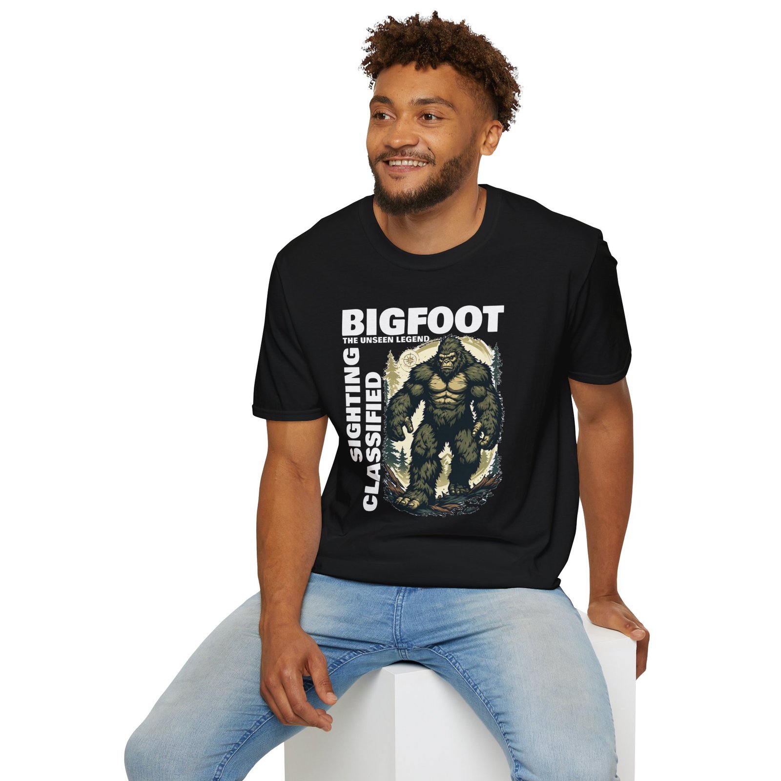 Bigfoot Sighting T-Shirt — 'Bigfoot: The Unseen Legend' Graphic Tee - Image 2
