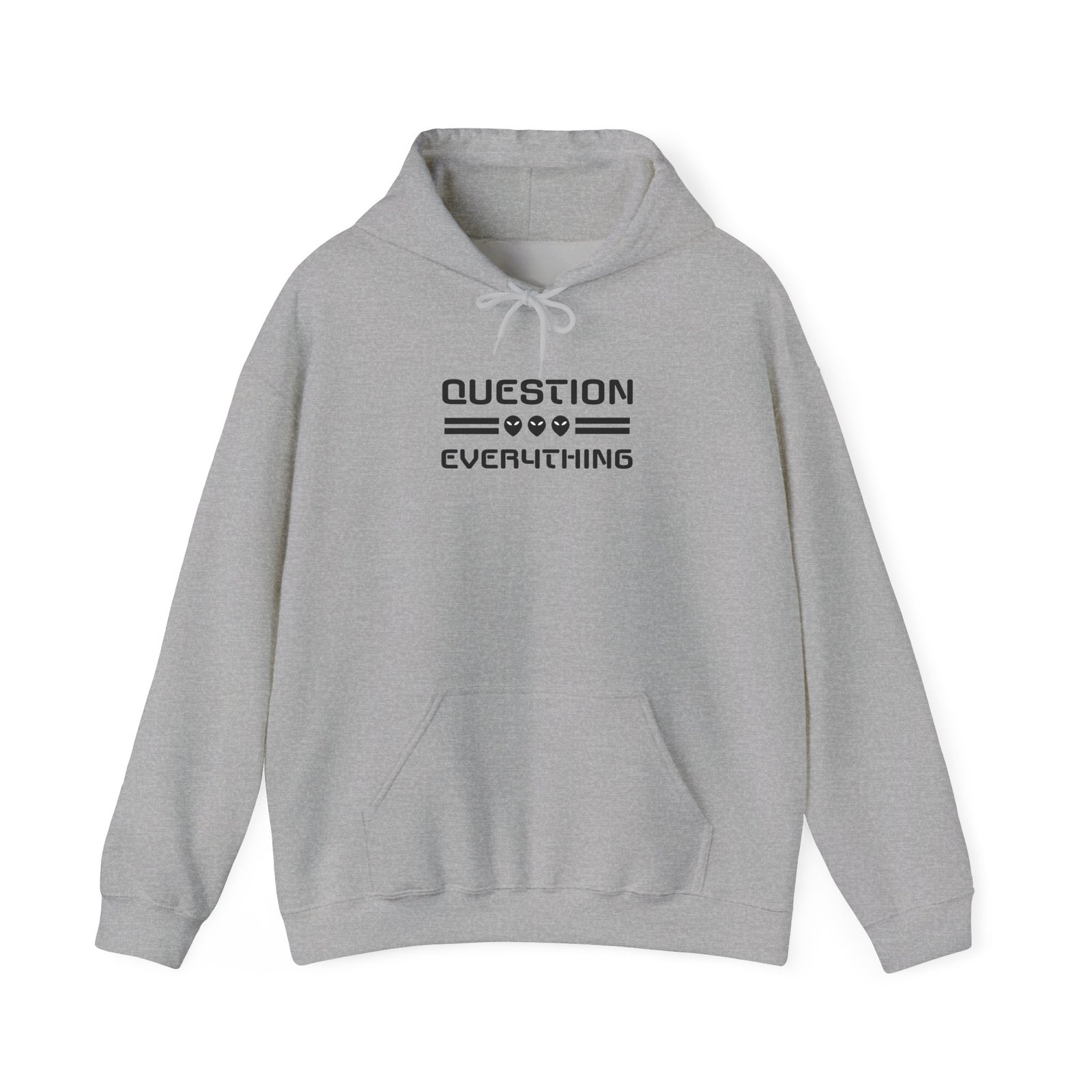 Question Everything Hoodie | Minimalist Text Graphic, Philosophical Apparel - Image 12
