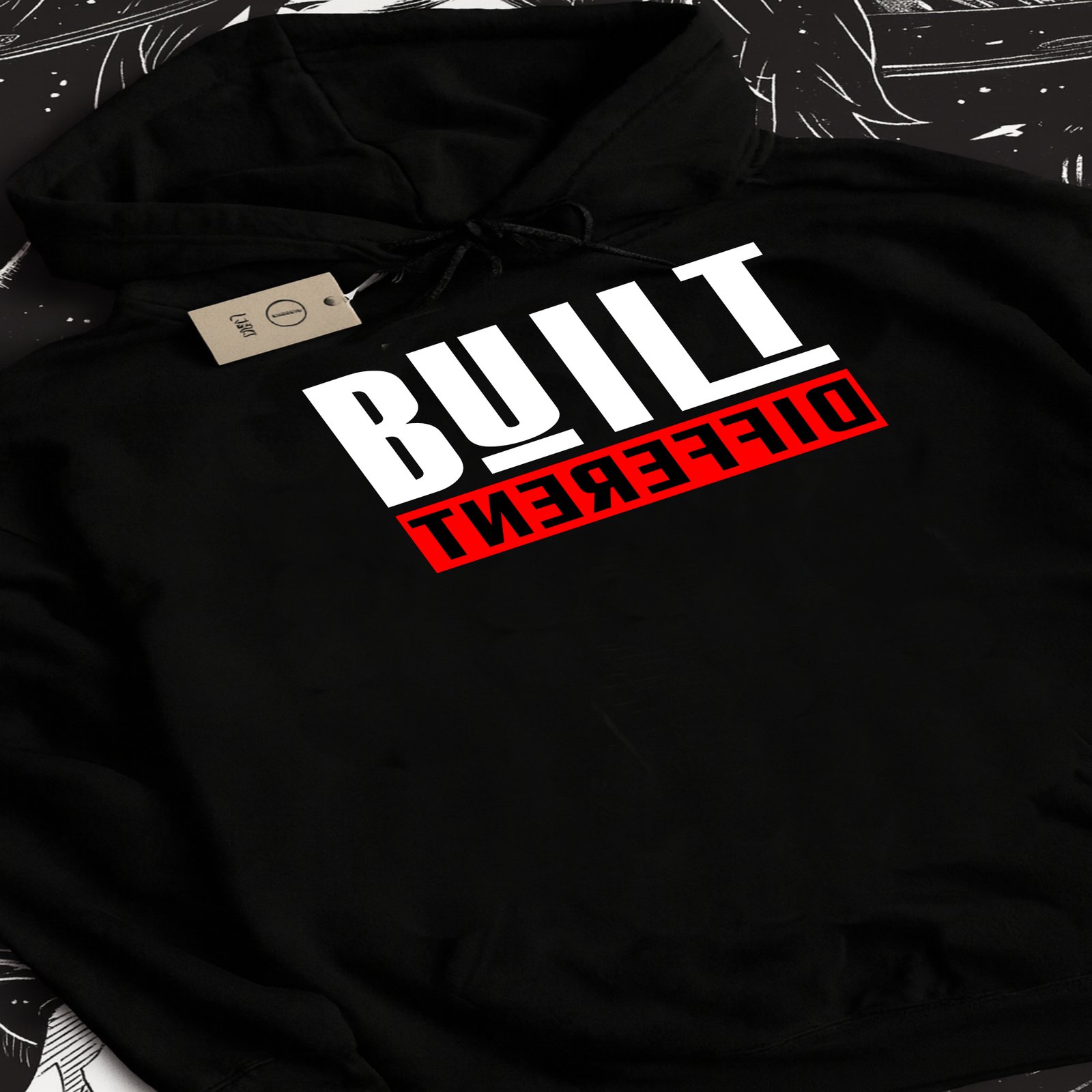 Built Different Hoodie | Bold Typography Streetwear
