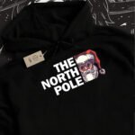 The North Pole Santa Skull Hoodie | Christmas Gothic Holiday Sweatshirt | Xmas | Merry Christmas