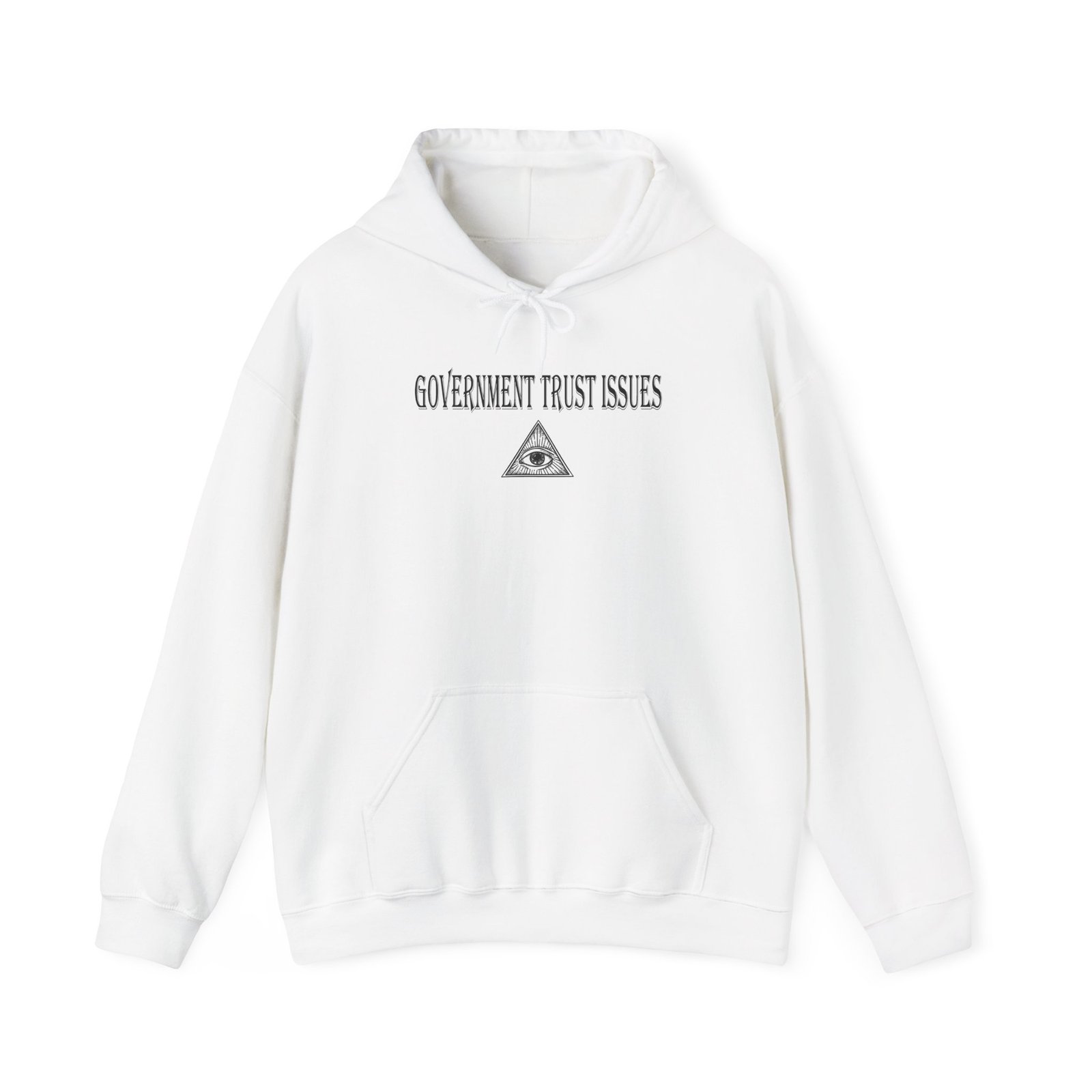 Government Trust Issues Hoodie | All-Seeing Eye Pyramid Graphic - Image 2