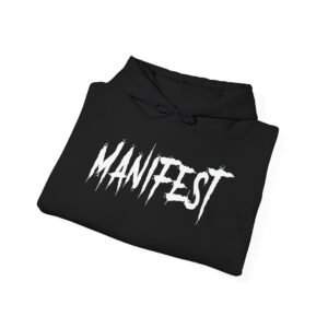 Manifest Hoodie - Unisex Heavy Blend Sweatshirt, Cozy Gift, Inspirational Apparel, Self-Expression Wear, Motivational Clothing