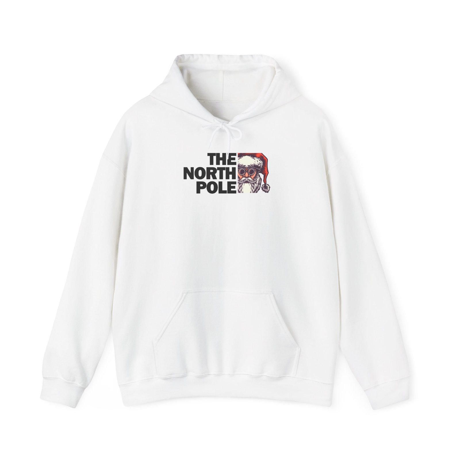 The North Pole Santa Skull Hoodie | Christmas Gothic Holiday Sweatshirt | Xmas | Merry Christmas - Image 2