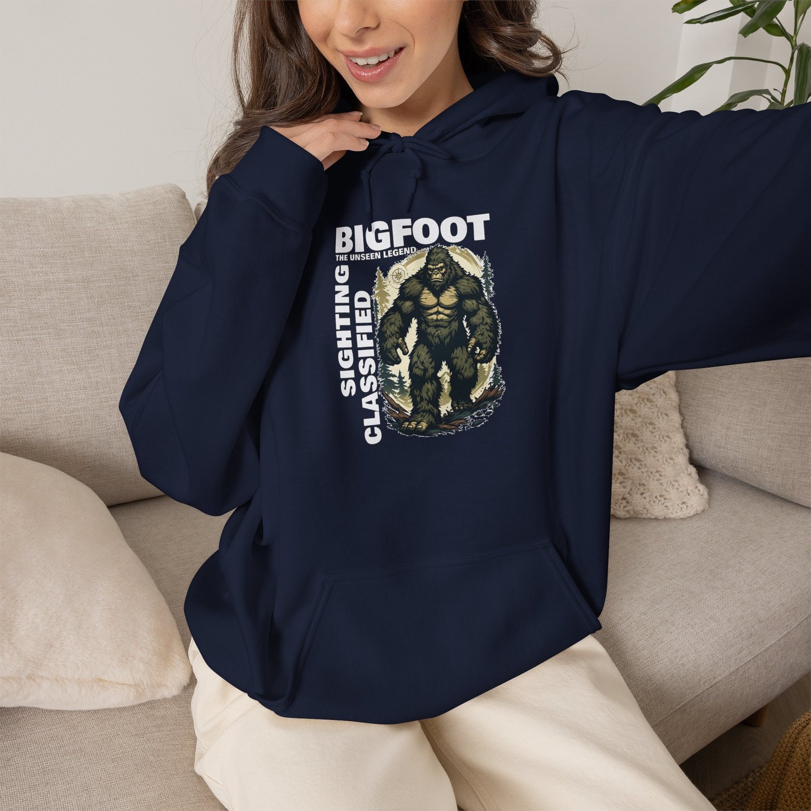 Bigfoot Classic Sighting Hoodie — Retro Sasquatch Graphic Pullover - Image 23