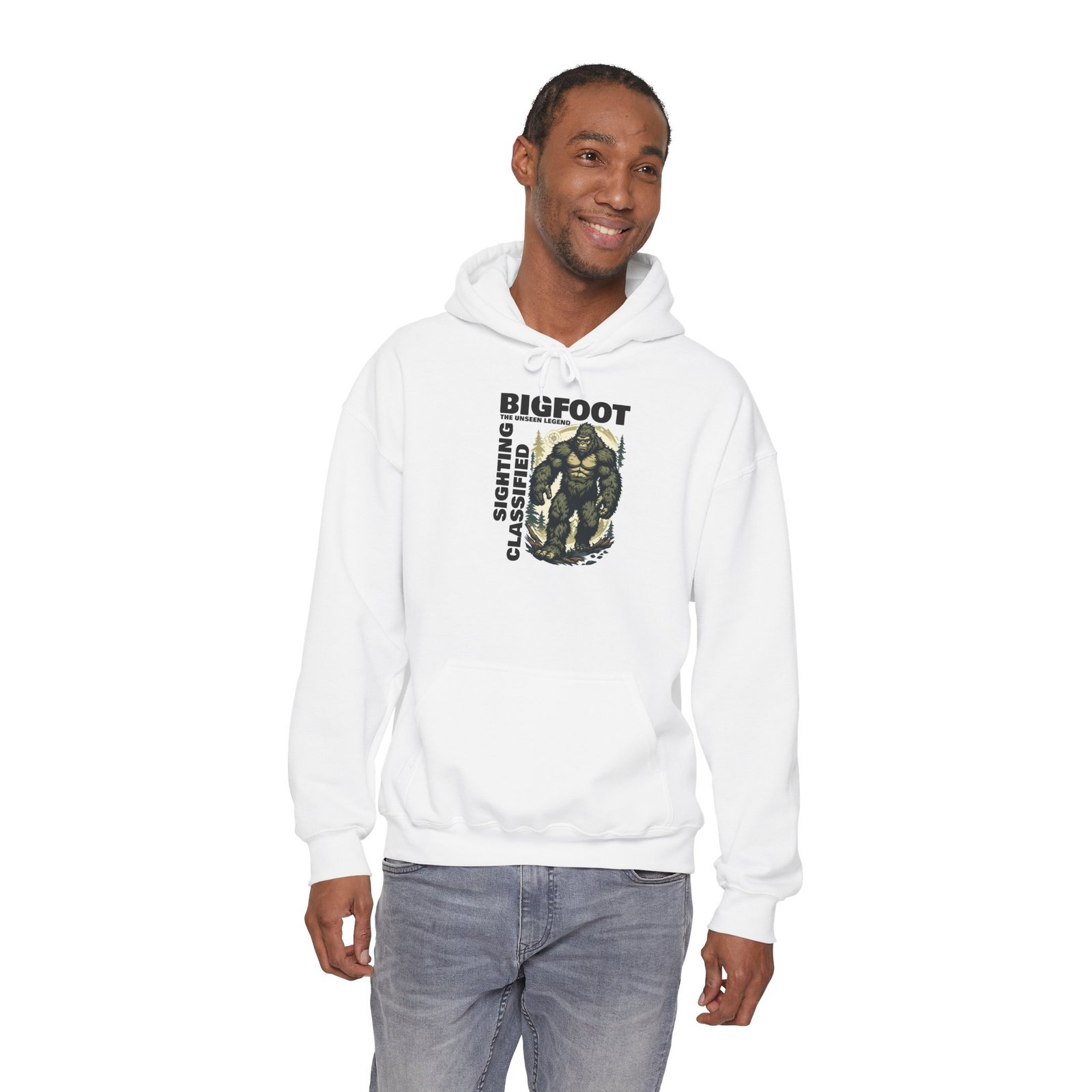 Bigfoot Classic Sighting Hoodie — Retro Sasquatch Graphic Pullover - Image 7