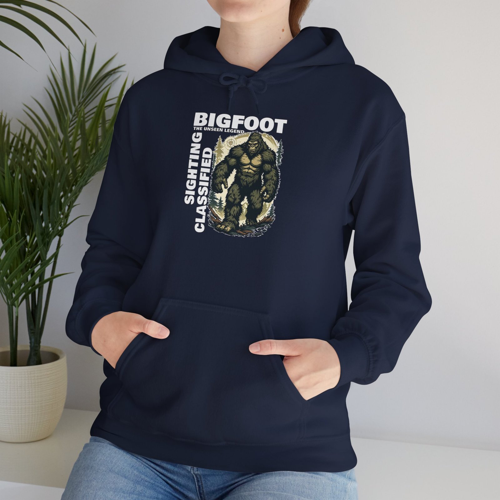 Bigfoot Classic Sighting Hoodie — Retro Sasquatch Graphic Pullover - Image 24
